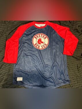 Genuine Merchandise Boston Red Sox Navy and Red Raglan Jersey